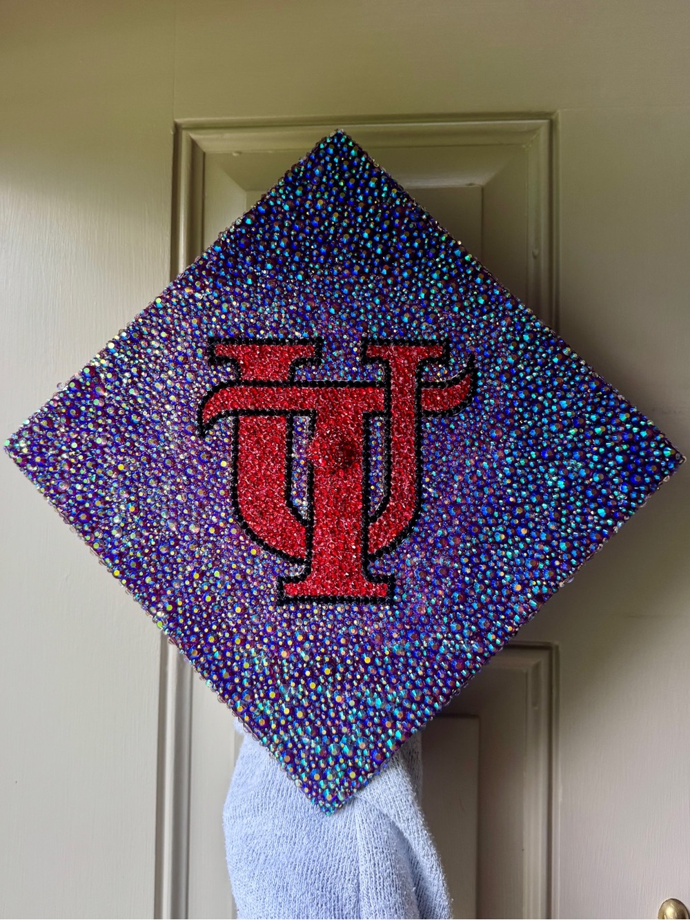 University of Tampa bedazzled graduation cap